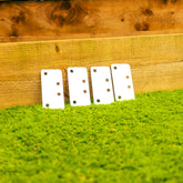 Extra-Strong Flat Galvanised Steel Bracket (Pack of 4)